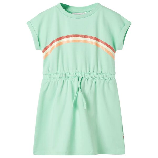 Robe pour enfants avec cordon de serrage vert vif 92