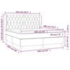 vidaXL Sommier &agrave; lattes de lit avec matelas Bleu 160x200 cm Tissu