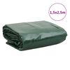 vidaXL B&acirc;che vert 1,5x2,5 m 650 g/m&sup2;