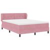 vidaXL Lit &agrave; ressorts avec matelas Rose 140 x 200 cm Velours