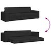 vidaXL Canap&eacute;-Lit 200cm Noir tissu