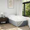 vidaXL Cadre de lit sans matelas gris clair 90x200 cm tissu