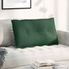 vidaXL Coussin de Dos Vert Jungle 80 x 50 cm Tissu en velours c&ocirc;tel&eacute;