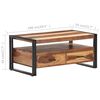 vidaXL Table basse 100x55x45 cm Bois d'acacia massif