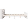 vidaXL Cadre de lit avec t&ecirc;te de lit sans matelas blanc 140x190 cm