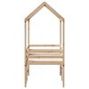 vidaXL Lit haut sans matelas 75x190 cm bois de pin massif