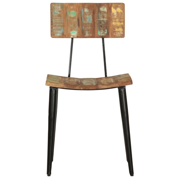 vidaXL Chaises à manger lot de 2 bois de récupération solide