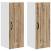 vidaXL Panneau de lave-vaisselle Kalmar 2 pc Ch&ecirc;ne artisanal