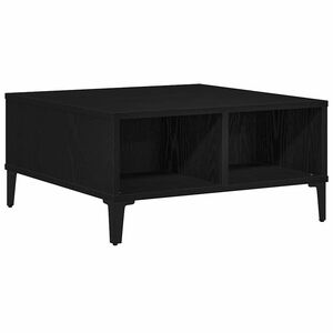 vidaXL Table basse Ch&ecirc;ne noir 60 x 60 x 30 cm