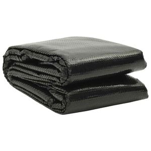 vidaXL Film solaire de piscine PE rectangulaire flottant 8x5 m Noir