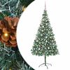 vidaXL Sapin de No&euml;l artificiel Vert 210 cm PVC et Acier