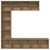 vidaXL Biblioth&egrave;ques 3 pcs ch&ecirc;ne artisanal bois d'ing&eacute;nierie
