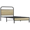 vidaXL Cadre de lit sans matelas 100x200 cm ch&ecirc;ne sonoma