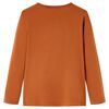 T-shirt enfants &agrave; manches longues cognac 116