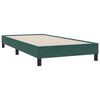 vidaXL Sommier &agrave; lattes de lit et matelas vert fonc&eacute; 90x210 cm velours