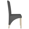 vidaXL Chaises &agrave; manger lot de 4 gris fonc&eacute; tissu