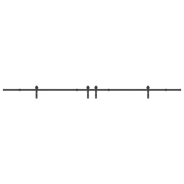 vidaXL Kit de quincaillerie de porte coulissante 400 cm acier noir
