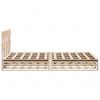 vidaXL Cadre de lit sans matelas 135x190 cm bois de pin massif