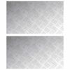 vidaXL Nez de marche 2 pc 70 x 40 cm Argent&eacute; Aluminium Rectangulaire