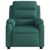 vidaXL Fauteuil de massage inclinable &eacute;lectrique Vert fonc&eacute; Tissu
