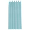 vidaXL Rideaux en voile avec passe-tringles 2 pcs turquoise