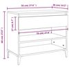 vidaXL Armoire &agrave; chaussures Sonoma gris 70x36x60 cm Bois d'ing&eacute;nierie