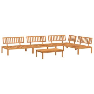 vidaXL Salon palette de jardin 5 pcs bois d'acacia massif