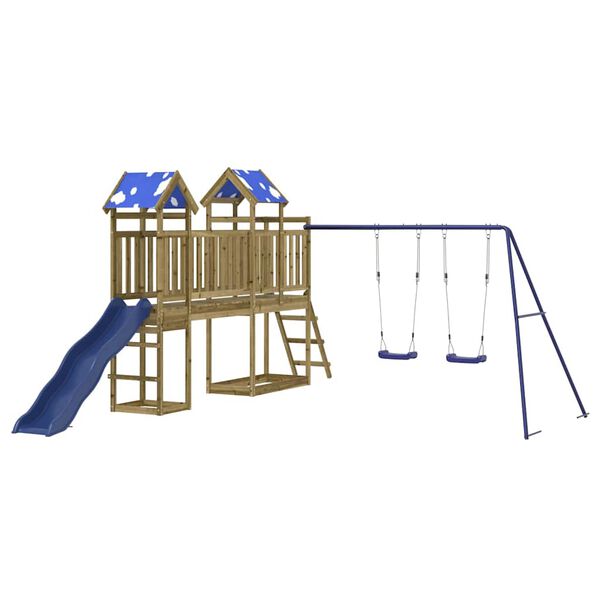 vidaXL Aire de jeux d'extérieur bois de pin imprégné