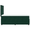 vidaXL Sommier &agrave; lattes de lit avec matelas Vert fonc&eacute; 90x200 cm