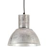 vidaXL Lampe suspendue 25 W Argent&eacute; Rond 28,5 cm E27