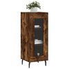 vidaXL Buffet Ch&ecirc;ne fum&eacute; 34,5x34x90 cm Bois d'ing&eacute;nierie