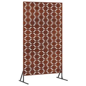 vidaXL &Eacute;cran de confidentialit&eacute; Gris 100 x 50 x 180 cm Acier patin&eacute;