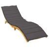 vidaXL Coussin de chaise longue anthracite 200x70x3 cm tissu oxford