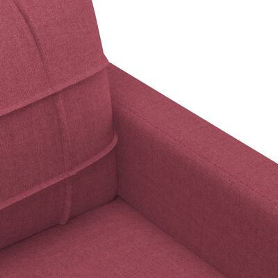 vidaXL Fauteuil Rouge bordeaux 60 cm Tissu