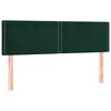 vidaXL Sommier &agrave; lattes de lit et matelas Vert fonc&eacute; 140x190cm Velours