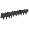vidaXL Bordure de pelouse &agrave; dessus pointu et arrondi 10 pc 103 x 20 cm