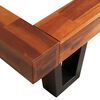 vidaXL Cadre de lit à live edge Bois d'acacia massif 90 cm