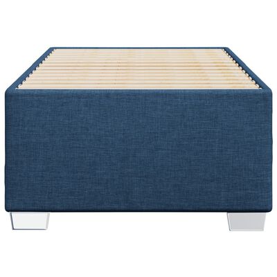 vidaXL Cadre de lit sans matelas bleu 90x190 cm tissu