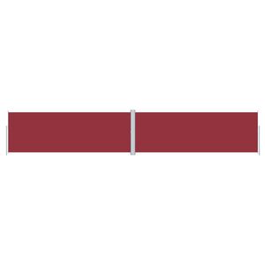 vidaXL Auvent lat&eacute;ral r&eacute;tractable Rouge 180x1000 cm