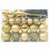 vidaXL Ensemble de Boules de No&euml;l avec 150 LED 61 pcs Dor&eacute; Plastique
