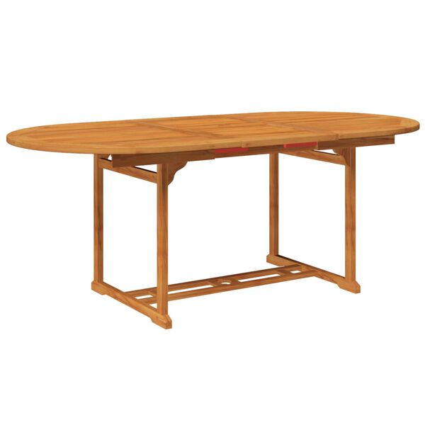 vidaXL Ensemble &agrave; manger de jardin 5 pcs Bois d'acacia massif 150-200 cm