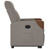 vidaXL Fauteuil inclinable taupe tissu
