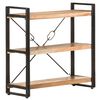 vidaXL Biblioth&egrave;que &agrave; 3 niveaux 90x30x80 cm Bois d'acacia massif