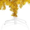 vidaXL Arbre de No&euml;l artificiel pr&eacute;-&eacute;clair&eacute; et boules dor&eacute; 240 cm PET