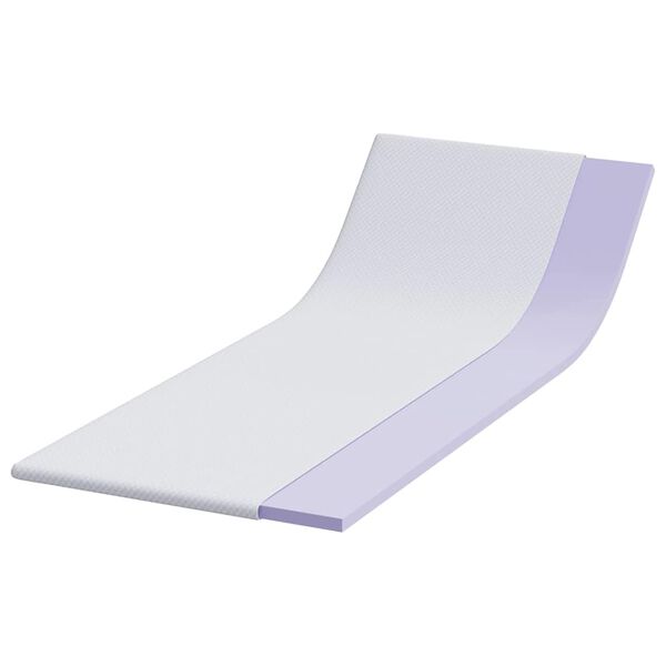 vidaXL Surmatelas Blanc 70 x 200 cm Tissu Jacquard