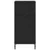 vidaXL Cabinet de salle de bain avec tiroir Noir 39,5 x 36 x 88 cm