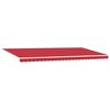 vidaXL Auvent R&eacute;tractable Rouge 600 &times; 350 cm Polyester et Aluminium