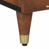 vidaXL Cabinet de chevet avec porte 2 pcs Marron miel 40 x 33 x 46 cm