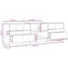 vidaXL Meuble TV Chêne sonoma 150x33,5x45 cm Bois d'ingénierie