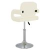 vidaXL Tabouret de bar cr&egrave;me similicuir